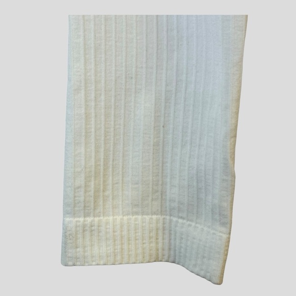 Lululemon Women Cropped Top 12 White Long Sleeves Ribbed - Picture 6 of 13